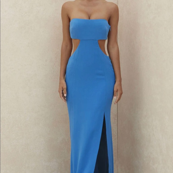 rosedress Dresses & Skirts - Rosedress blue strapless cutout maxi dress
